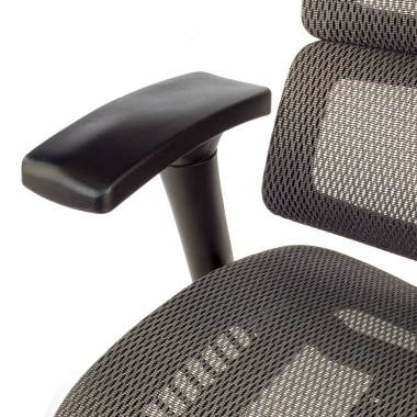 cadeira ergonomica cinza next1 sem apoio de cabeca malha mesh bracos regulaveis 4d apoio lombar duplo 7