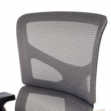 cadeira ergonomica cinza next1 sem apoio de cabeca malha mesh bracos regulaveis 4d apoio lombar duplo 5