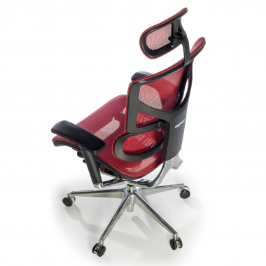 cadeira ergonomica vermelho next2 com apoio de cabeca malha mesh bracos regulaveis 4d apoio lombar apoio de cabeca 9