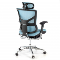 Cadeira Executiva Ergonômica Erghos3, Teshion modelo premium, com apoia cabeças