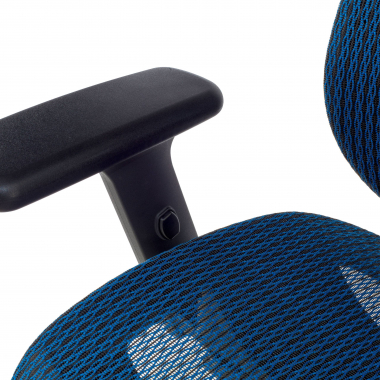 cadeira ergonomica azul locktech malha mesh bracos regulaveis 1d apoio lombar apoio de cabeca 6