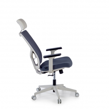 Cadeira Secretária ergonómica Verdi white, apoia Cabeças, braços ajustáveis