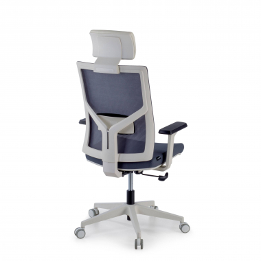Cadeira Secretária ergonómica Verdi white, apoia Cabeças, braços ajustáveis