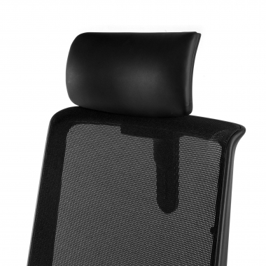 cadeira de escritorio preto rede com apoio de cabeca malha mesh bracos regulaveis 3d apoio de cabeca 6