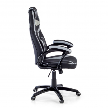 cadeira gaming branco ecopiel pele sintetica bracos fixos 3