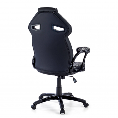 cadeira gaming cinza camuflagem pele sintetica bracos fixos 4
