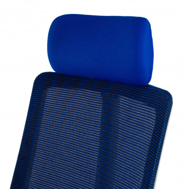 oferta cadeira de escritorio branco azul estrutura branca malha mesh bracos regulaveis 4d apoio lombar apoio de cabeca 12