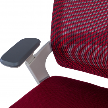 oferta cadeira de escritorio branco vermelho estrutura branca malha mesh bracos regulaveis 4d apoio lombar apoio de cabeca 11