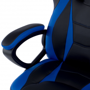 cadeira gaming azul drift pele sintetica bracos fixos 8
