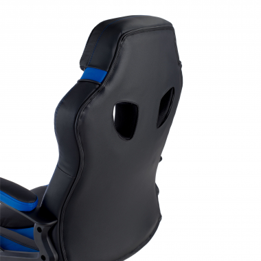 cadeira gaming azul drift pele sintetica bracos fixos 9