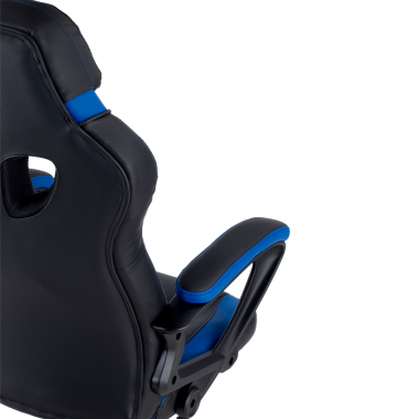 cadeira gaming azul drift pele sintetica bracos fixos 10