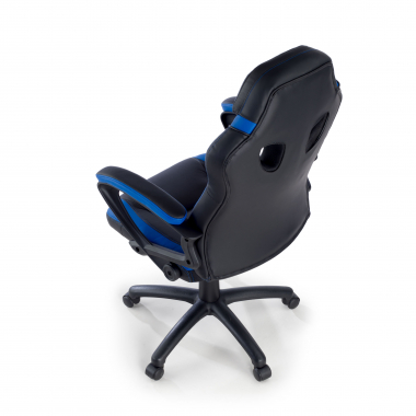 cadeira gaming azul drift pele sintetica bracos fixos 11