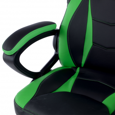 cadeira gaming verde drift pele sintetica bracos fixos 6