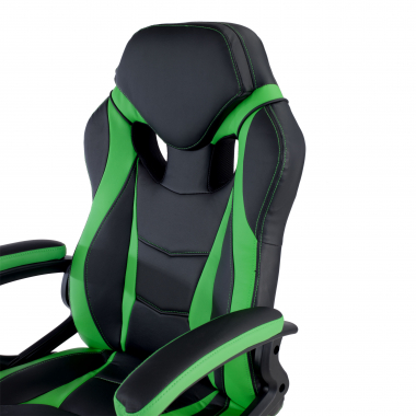 cadeira gaming verde drift pele sintetica bracos fixos 5
