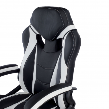 cadeira gaming branco drift pele sintetica bracos fixos 5