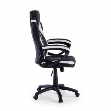 cadeira gaming branco drift pele sintetica bracos fixos 4