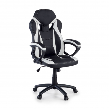 cadeira gaming branco drift pele sintetica bracos fixos 1
