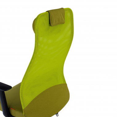 cadeira de escritorio verde sigma malha mesh bracos fixos apoio de cabeca 5