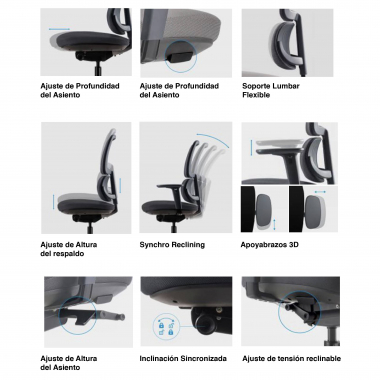 cadeira ergonomica preto bjorg malha mesh bracos regulaveis 3d apoio lombar apoio de cabeca 10