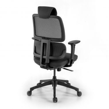 cadeira ergonomica preto bjorg malha mesh bracos regulaveis 3d apoio lombar apoio de cabeca 6