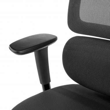 cadeira ergonomica preto bjorg malha mesh bracos regulaveis 3d apoio lombar apoio de cabeca 5