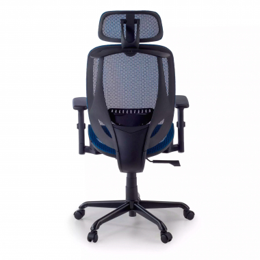 cadeira ergonomica azul locktech malha mesh bracos regulaveis 1d apoio lombar apoio de cabeca 8