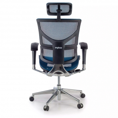 cadeira ergonomica azul next2 com apoio de cabeca malha mesh bracos regulaveis 4d apoio lombar apoio de cabeca 7