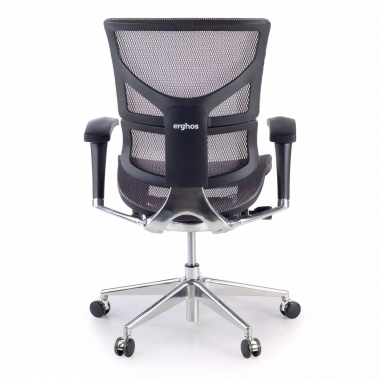 cadeira ergonomica cinza next2 sem reposacabecas malha mesh bracos regulaveis 4d apoio lombar duplo 5