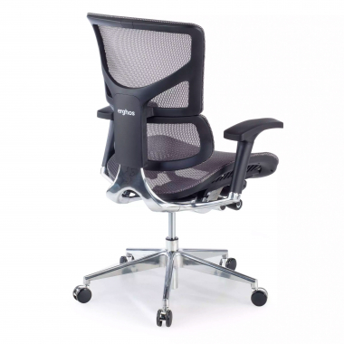 cadeira ergonomica cinza next2 sem reposacabecas malha mesh bracos regulaveis 4d apoio lombar duplo 7