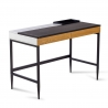 Mesa para Computador Athena lacada com gavetas de madeira e pernas de aço