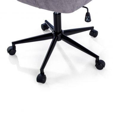 cadeira giratoria cinza rose tecido sem bracos 9