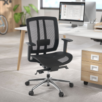 Cadeira Home Office Hiro, oscilante, braços 4D, rede