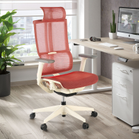 Cadeira Ergonômica com Apoia Cabeças Enjoy white, Mecanismo Syncro