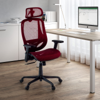 Cadeira ergonómica Locktech, Apoio lombar, Apoio de cabeça