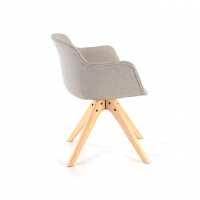 Cadeira Sala de Reunião Laure, Pernas de madeira, Alta qualidade, Estofada