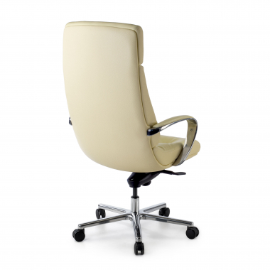 cadeira de escritorio branco windsor pele verdadeira bracos estofados 6
