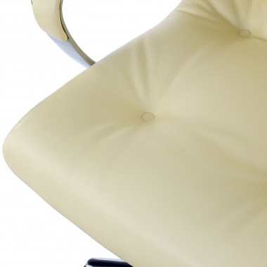 cadeira de escritorio branco windsor pele verdadeira bracos estofados 8