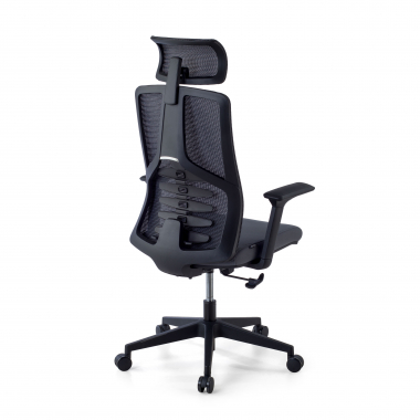 cadeira ergonomica cinza quick malha mesh bracos regulaveis 3d apoio lombar apoio de cabeca 5