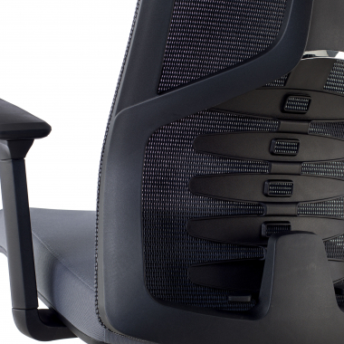 cadeira ergonomica cinza quick malha mesh bracos regulaveis 3d apoio lombar apoio de cabeca 6
