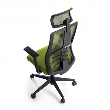 cadeira ergonomica verde quick malha mesh bracos regulaveis 3d apoio lombar apoio de cabeca 8