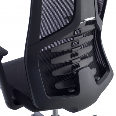 cadeira ergonomica preto quick malha mesh bracos regulaveis 3d apoio lombar apoio de cabeca 7