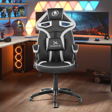 cadeira gaming branco ecopiel pele sintetica bracos fixos 2