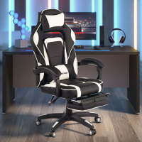 Cadeira Gamer com Apoio para Pés Logan, braços sincronizados