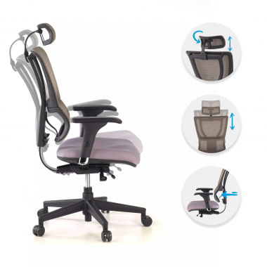 Cadeira Ergonómica Energy, modelo premium, Tecnologia Avançada,