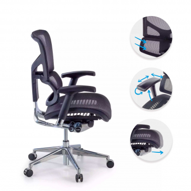 Cadeira ergonómica Erghos2, modelo premium