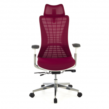 cadeira ergonomica vermelho miller malha mesh bracos regulaveis 3d 4