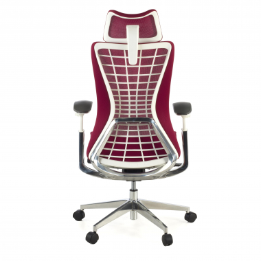 cadeira ergonomica vermelho miller malha mesh bracos regulaveis 3d 6