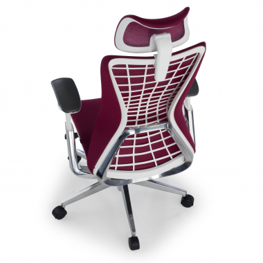 cadeira ergonomica vermelho miller malha mesh bracos regulaveis 3d 7