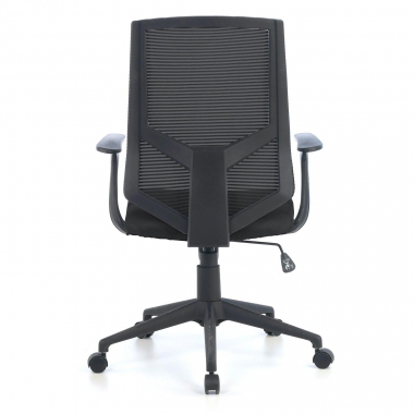 cadeira giratoria preto archer malha mesh bracos fixos apoio lombar 5