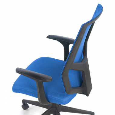 cadeira giratoria azul archer malha mesh bracos fixos apoio lombar 7